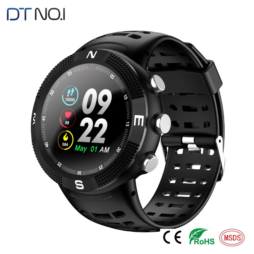 F18 3D Screen Smartwatch Sports Bluetooth 4.2 IP68 Waterproof Smart Watch GPS Call Message Reminder Pedometer Sleep Monitor 9.7