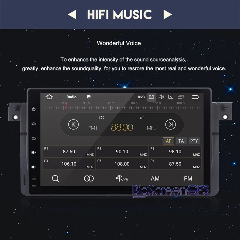 Flash Deal The Newest Android 8.0 7.1 Octa Core Car DVD Player GPS Navi For BMW E46 M3 3 Series 1998-2005 Multimedia Autoradio Satnav Unit 7