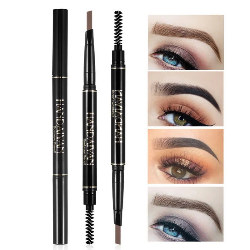 

HANDAIYAN Brand 5-color Automatic Double-headed Eyebrow Pencil Waterproof Not Blooming Cosmetics Natural Long Lasting Makeup