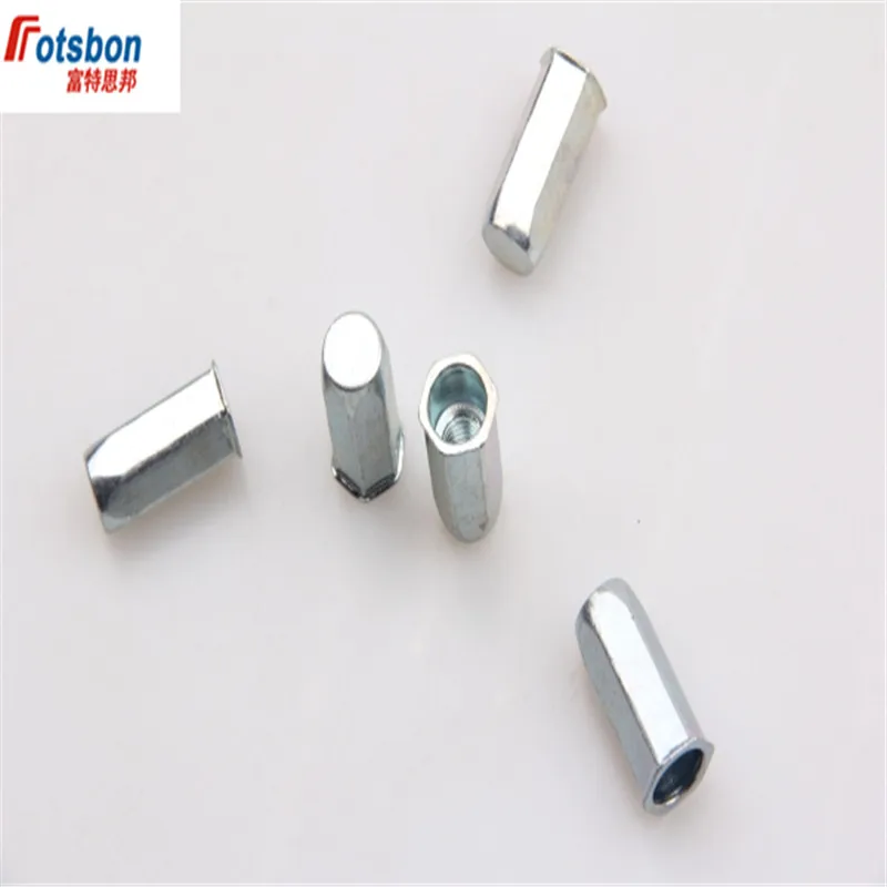 

M4/M5/M6/M8/M10/M12 Flat Head Threaded Tubular Hexagon Blind Riveted Nut Insert Riveting Nuts inserti Rivnut Insertos Inserts