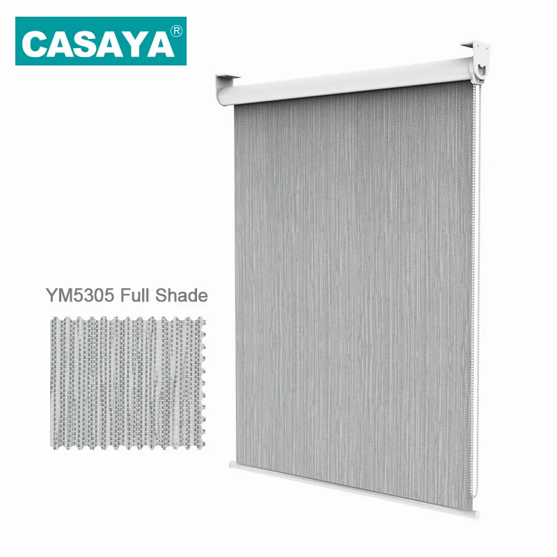 CASAYA высококачественные светонепроницаемые рулонные шторы из вспененной ткани 99% отражающие УФ-светильник солнцезащитные шторки рольставни для спальни гостиной - Цвет: Blackout 5305