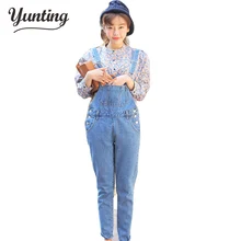 Модные, пикантные Для женщин Высокая талия джинсовый комбинезон прямой крой брючин джинсовый комбинезон штаны Macacao комбинезон джинсовый комбинезон