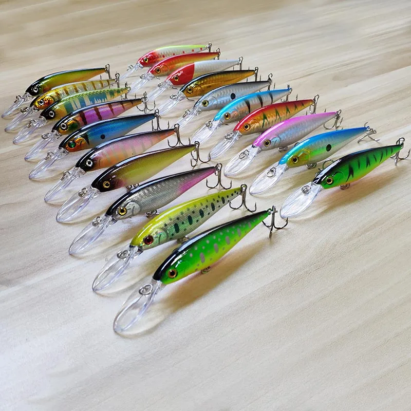 NEW 11cm 10.5g Hard Bait Minnow Streak Fishing Lures Bass Fresh Water Hook Diving Perch Wobbler Fishing bait