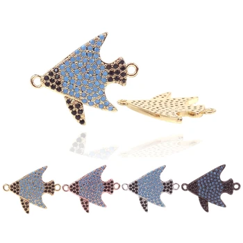 

2Pcs Micro Pave CZ Swallow Charms Connectors for Bracelets DIY Handmade Classic Animal Bird Charms for Necklace Jewelry Making