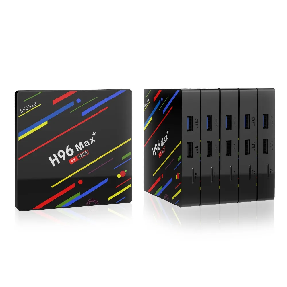 Android 8 1 smart tv box H96 MAX 4 ГБ ОЗУ 32 Гб ПЗУ медиаплеер Четырехъядерный 4K HDR10 USB 3 0 H.265