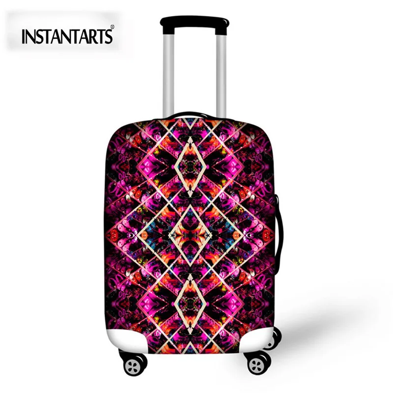INSTANTARTS креативный 3D геометрический узор багажные защитные чехлы толстый спандекс пылезащитный чемодан чехол для 18-30 дюймов чехлы - Цвет: D0875
