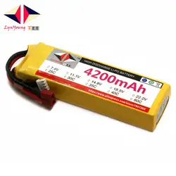 LYNYOUNG rc 7,4 В Lipo батарея 2 s 4200 мАч 35C Max 70C для БПЛА части самолета автомобиль Лодка Акку