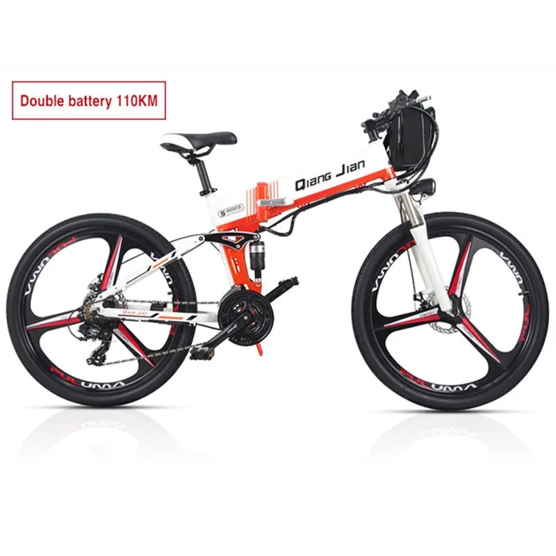 Clearance Accepted Electric Brake Hydraulic Bike Mountain Bike Electric 48v350w 10.4ah + 18ah De La Battery Of Litio Ebike Inside Li Batt 1