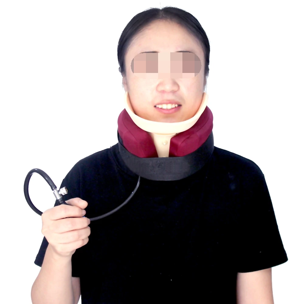 Adult inflatable cervical traction and support fixation cervical vertebrae orthodontic support neck pain relieve traction usb far infrared neck electric heating shoulder neck strap hot cervical vertebrae physiotherapy warming mugwort neck protection