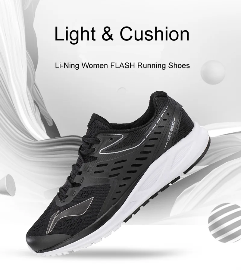 Li-Ning/Женская обувь для бега с эффектом вспышки; Нескользящая дышащая подкладка; удобные кроссовки на подушке; износостойкая спортивная обувь; ARHN022 XYP676