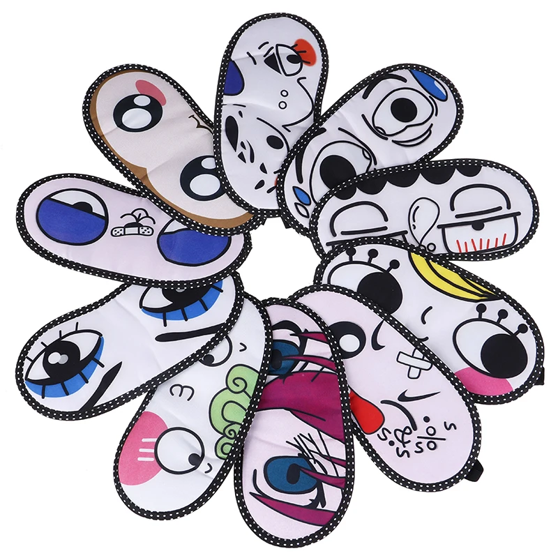 

Cotton Cartoon Face Sleep Eye Mask Cute Funny Lovely Eye Cover Sleeping Mask Travel Rest Eye Band Kids Eye shade Patch Blindfold