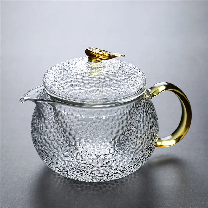 500 мл стеклянный чайник с фильтром Рыбная чешуя Китайский кунг-фу Чайник из боросиликатного стекла кувшин для воды термостойкий контейнерный горшок для сока