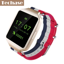 Techase Bluetooth SmartWatch Мода Спорт Смарт часы телефон смарт погоду синхронизации удаленное Камера Android IOS relogios наручные часы