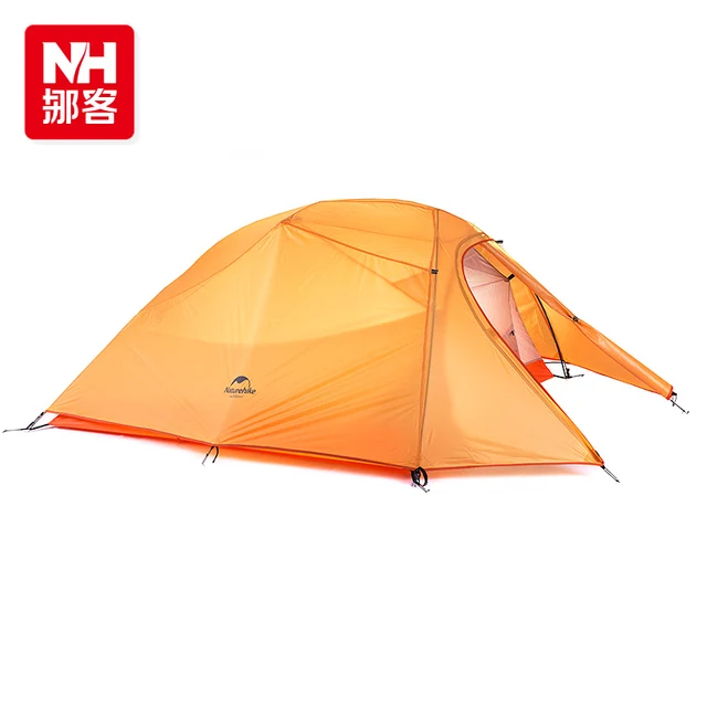 Cheap NH 3 cloud ultralight 210T plaid 4season double layer aluminum pole high grade outdoor camping tent for 3persons