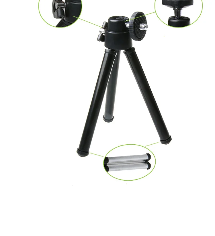 Aluminum Mini Tripod light Table Stand Extendable 3 Joint tripode Phone Holder Vlog Selfie For Digital Camera Cellphone iPhone