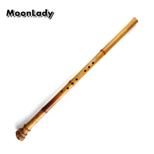 Chinese Traditional Flute Nan Xiao Key G Handmade Bamboo Color Chinese Xiao With Root Wind-instrument Shakuhachi