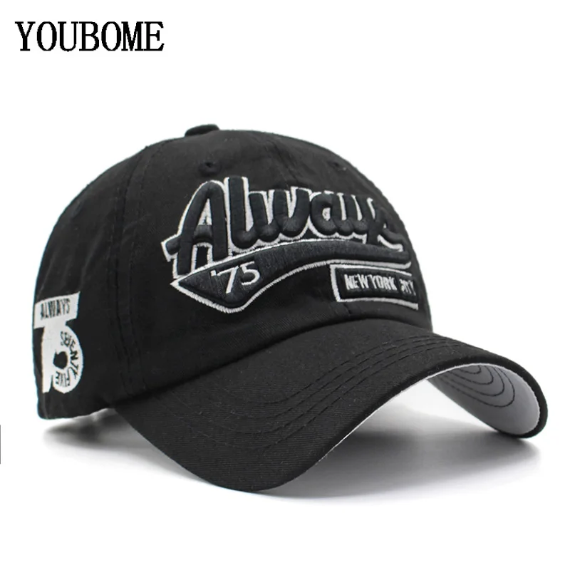 YOUBOME قبعة بيسبول القبعات للرجال سائق الشاحنة العلامة التجارية Snapback قبعات النساء الذكور خمر التطريز Casquette العظام دائما أبي قبعة قبعات