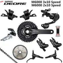 SHIMANO DEORE M6000 Группа Комплект MTB горный велосипед Группа Комплект 2x10 30x10-скоростной HG500-10 11-42T M6000 задний переключатель рычаг переключения передач