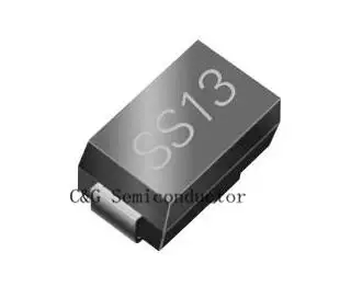 100 шт SS13 DO-214AC SMA 1N5818 диод Шоттки 30V 1A SMD | Электронные компоненты и принадлежности