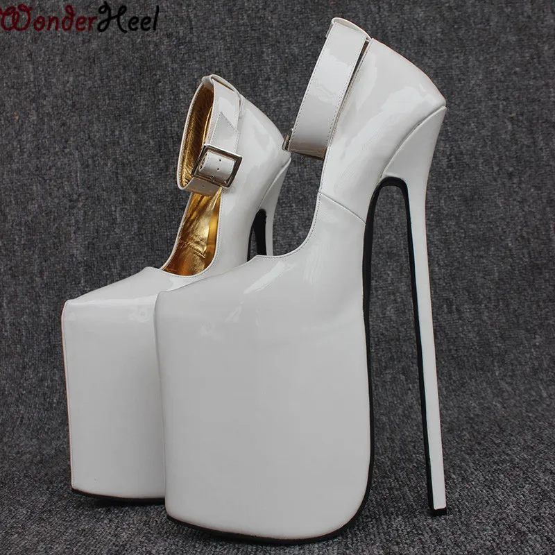 Wonderheel Hot New 12 Heel Patent Pump Extreme High Heel 30cm Heel