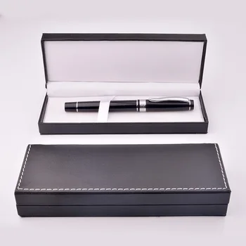 

50pcs/lot High-grade PU Leather Pencil Box Fountain Pen Cases Cover Business Promotion Souvenirs Gift Box Pen Package