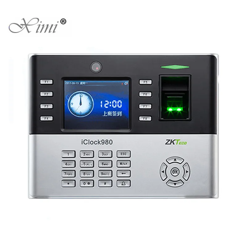 

New Arrival iClock980 Biometric Fingerprint Time Attendance System And Access Control With Camera ZK Fingerprint Time Recorder