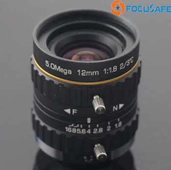 

Focuafe 12mm Non distortion 5Megapixel C Mount Machine Vision Lens