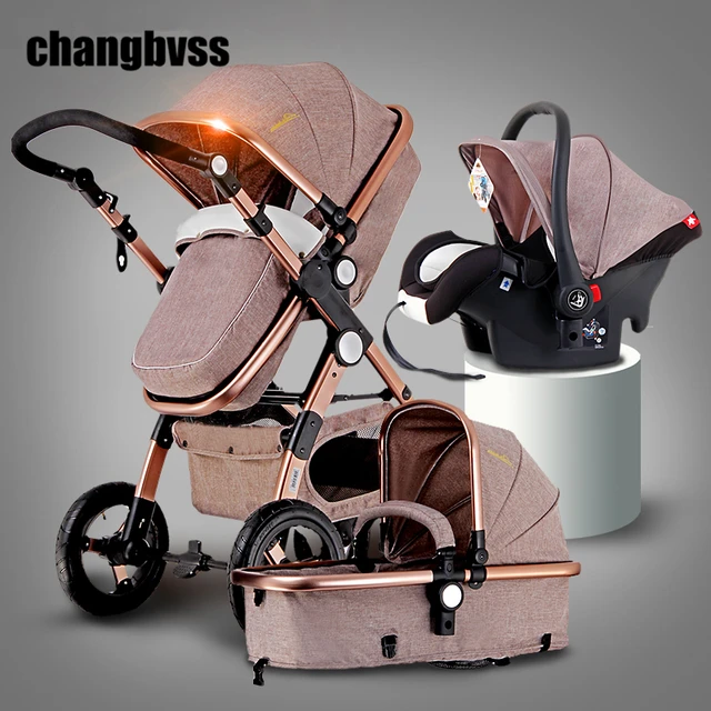 Buy New Luxury Baby Stroller 3 in 1 High Landscape