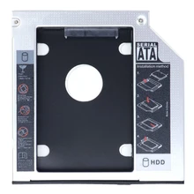 SATA 2nd HDD HD корпус жесткий диск Caddy чехол лоток, универсальный для 12,7 мм ноутбука CD/DVD-ROM Оптический отсек для SSD и HDD