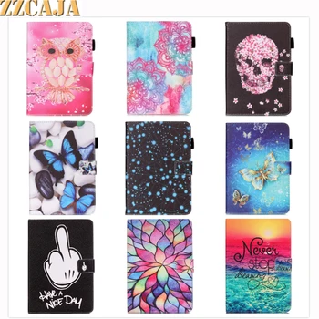 

Cute Cartoon Colorful Butterfly Skull Stand Flip Leather Funda Case For Samsung Galaxy Tab S2 8.0 T710 SM-T715 T715 Tablet Cover