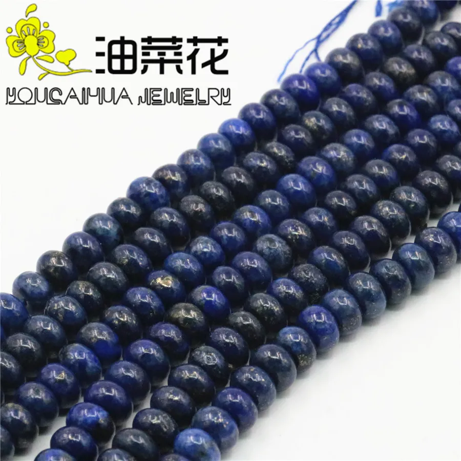 Очаровательный 5x8 мм египетский лазурит Abacus Свободные бусины DIY аксессуары части