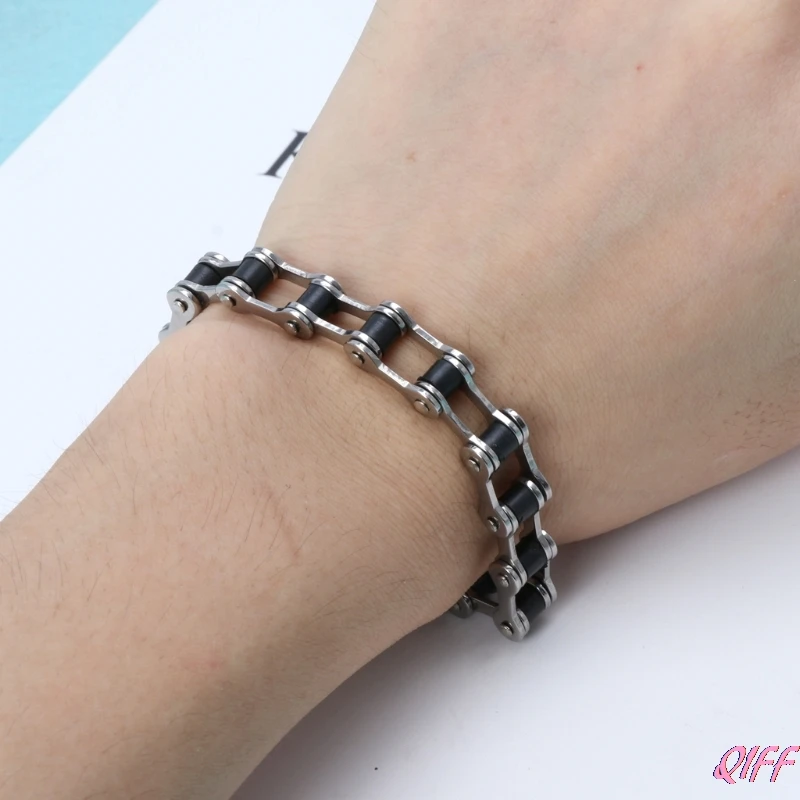 

High Quality Classic Stainless Steel Biker Motorcycle Chain Men Bracelet Jewelry