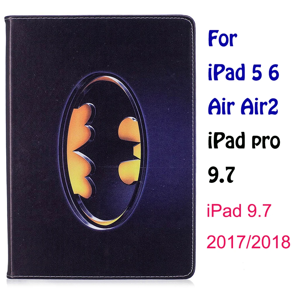 «Человек-паук» и «Супермен» с рисунком чехол для Apple iPad Mini 1 2 3 iPad 5 6 iPad Air iPad Air2 iPad 9,7 iPad 4 чехол Подставка для планшета Funda - Цвет: as photo