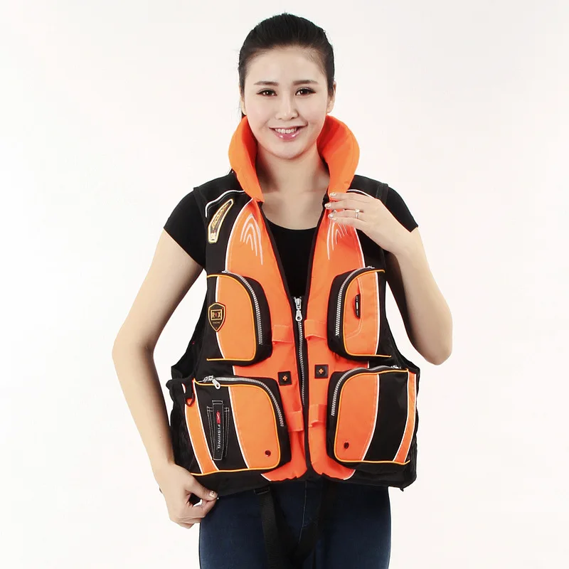 

2017 Real Life Vest Jacket S-xxxl 3 Color Professional For Adult Safety Fishing Water Outdoor Survival In Swimwear Aid Lifevest
