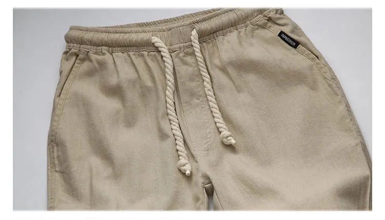 2019 новый бренд высокого качества летние льняные мужские свободные дыхание Штаны Повседневное Тонкий прямые брюки Штаны для мужчин