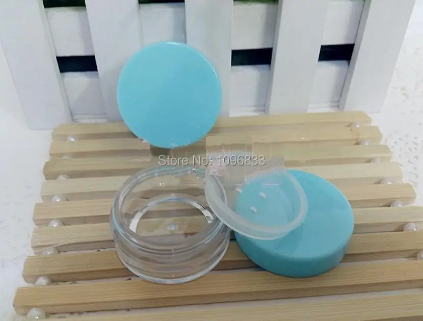 10g Cosmetic Sifter Mesh Jars Powder Capacity about 3g, Empty Box Jar Container Blue Cap lid, Make-up Packing bottles, 50pcs/Lot 10g Cosmetic Sifter Mesh Jars Powder Capacity about 3g, Empty Box Jar Container Blue Cap lid, Make-up Packing bottles, 50pcs/Lot