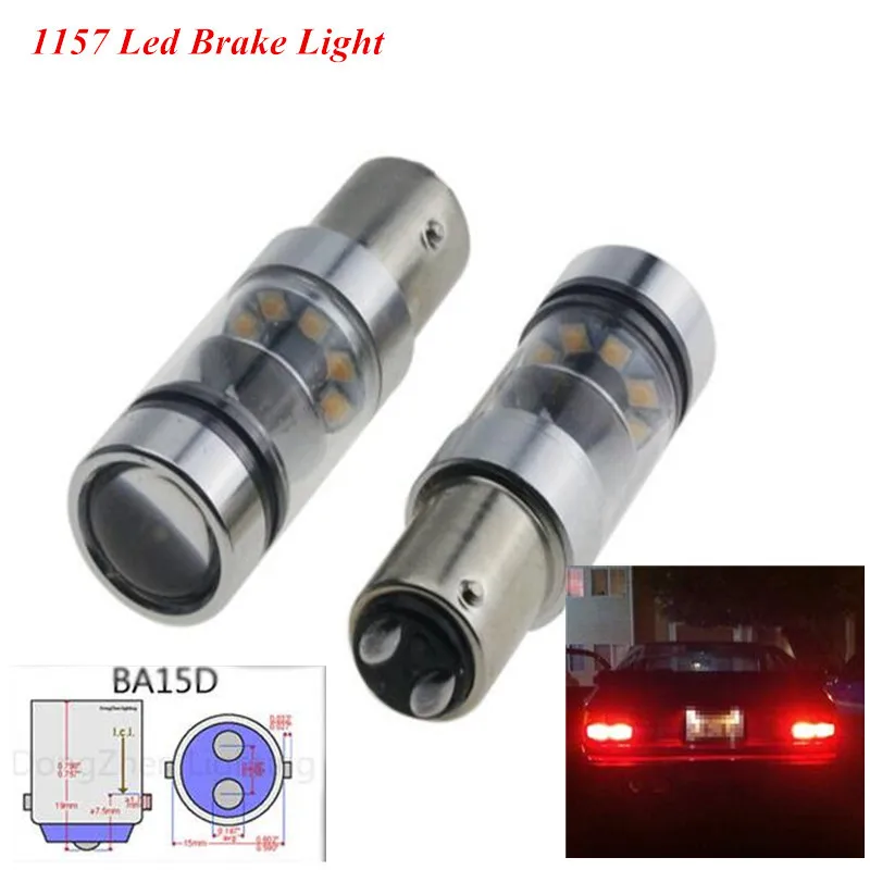 2Pcs 1157 BA15D Cree Chips Led12V 24V Bulbs P21/5W Brake Tail Turn