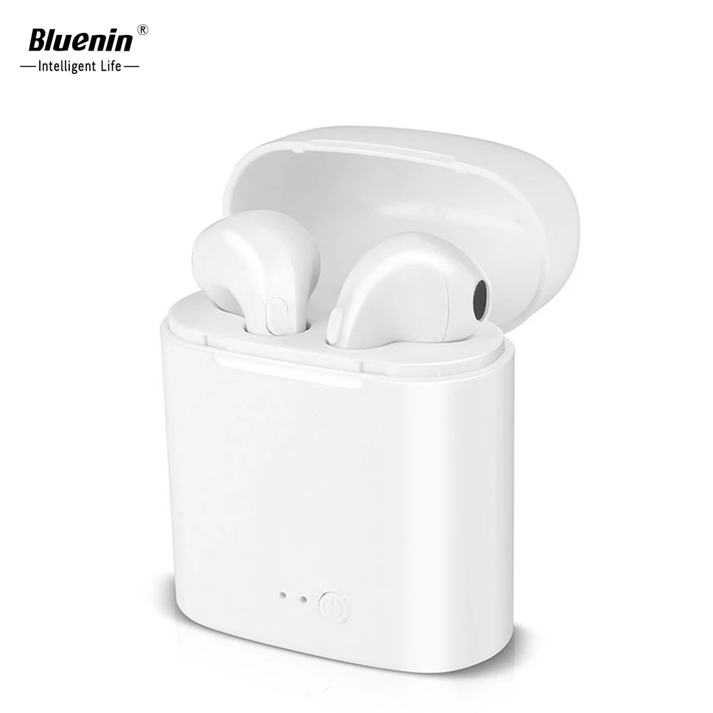 Bluenin i7s Bluetooth 4 2 TWS наушники настоящие беспроводные стерео в ухо голосовые Promt