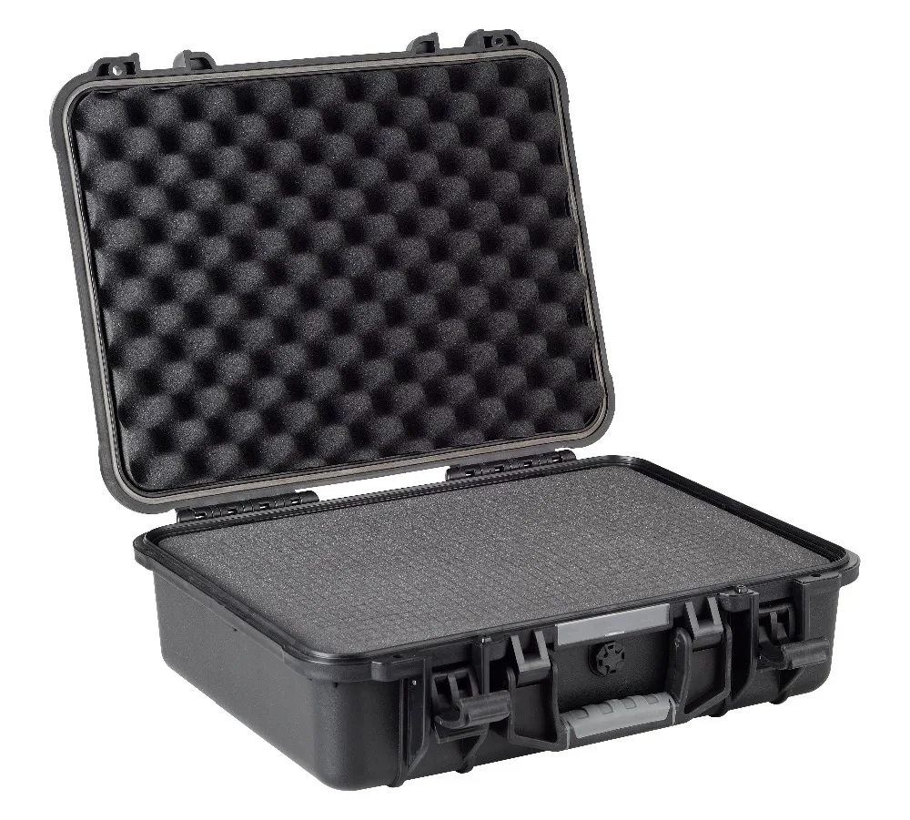 shockproof dustproof customized equipment case with full precut cubed foam