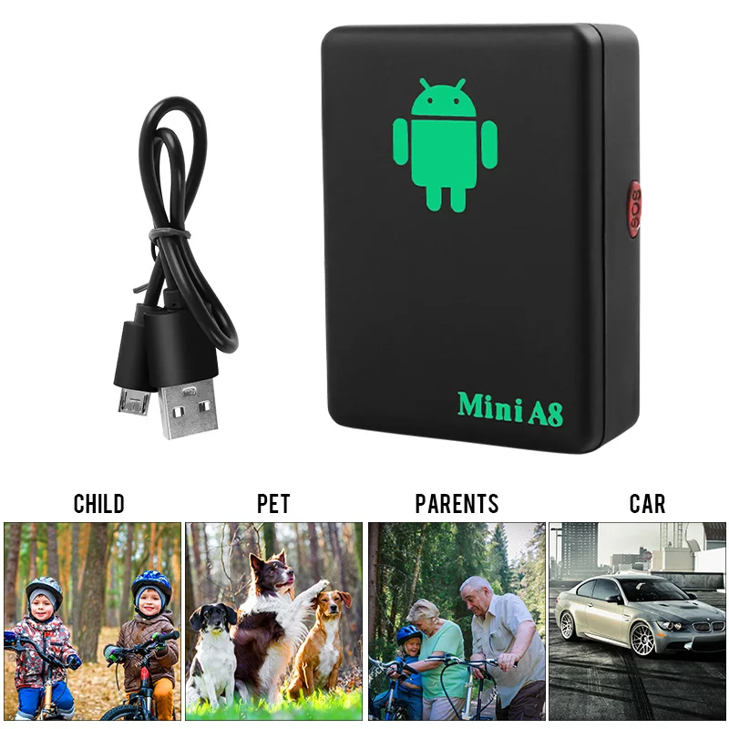 Original Pet Smart Mini GPS Tracker Anti-Lost Tracer For Pet Dogs Cats Trackers Finder Equipment GPS Tracking Device Locator