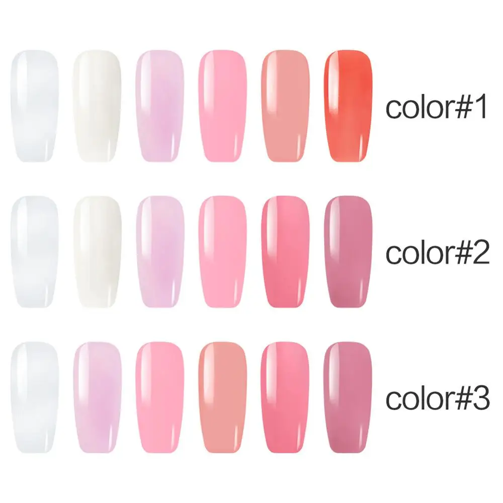 Cena COSCELIA zestaw do manicure Extend Builder Poly Gel zestawy Finger przedłużenie paznokci UV LED akrylowy żel odbudowujący lampa do paznokci kryształowa galaretka