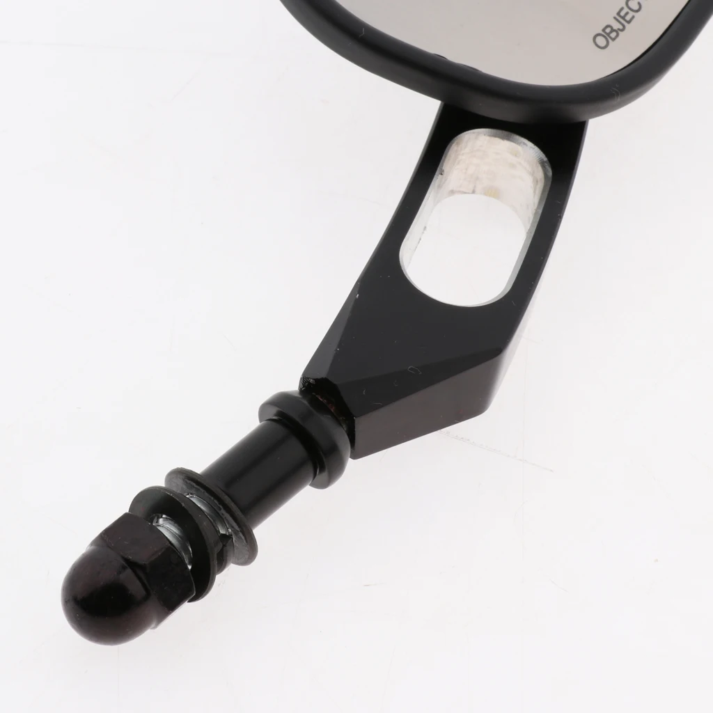 Black Rear View Mirrors for   Sportster XL 883 1200 FLSTFB Fat Boy Full Metal Made with BLACK Finished