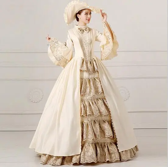 

FREE PP S-3XL Renaissance Adults Womens Deluxe Medieval Queen Princess Gown Tudor Fancy Dress Victorian Party Costume 3XL plus