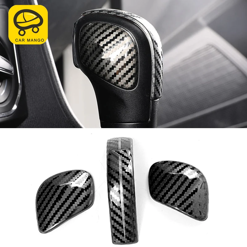 CarManGo For Volkswagen Golf 7 Golf 7.5 Car Styling Gear Shift Hand Brake Top Cover Frame Trim Sticker Interior Accessories CarManGo For Volkswagen Golf 7 Golf 7.5 Car Styling Gear Shift Hand Brake Top Cover Frame Trim Sticker Interior Accessories