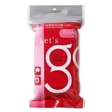 Freego одноразовое женское хлопковое нижнее белье/Трусики 5 шт-посылка розовый/белый