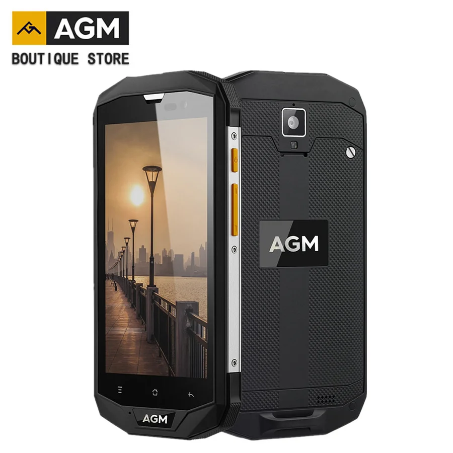 

AGM A8 4G LTE Smartphone IP68 Waterproof Shockproof Android 7.0 5.0 inch MSM8916 Quad Core 3GB RAM 32GB ROM NFC 13.0MP 4050mAh