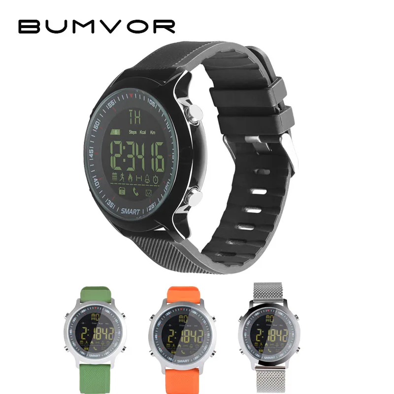 

BUMVOR IP67 Waterproof EX18 clock Smart Watch men's watch Pedometer Sports Activities Tracker Wristwatch Smartwatch