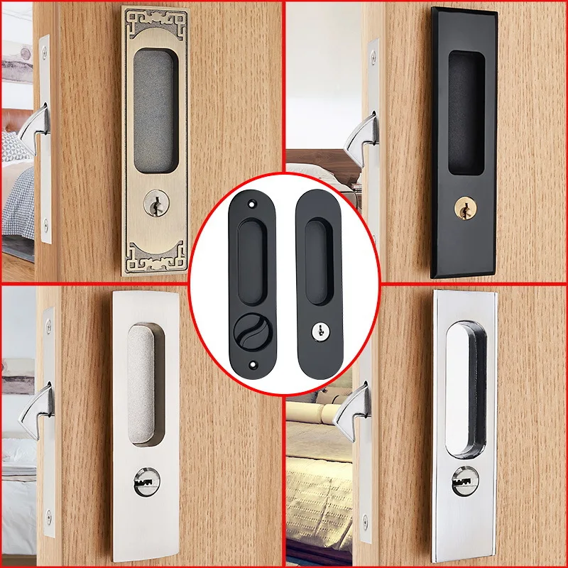 

Fechadura Digital Fechadura Locks Indoor Ambry Pushed The Door Slide Wood Double Lock Balcony Sliding Invisible Is Contracted