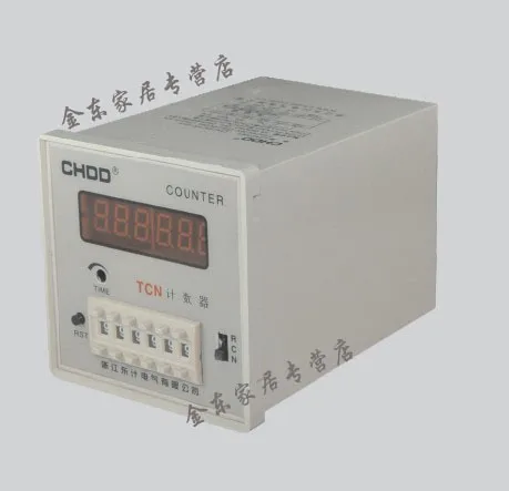 

CHDD 220V Ac Electronic Intelligent 6 Digt Digital Counter Meter TCN-41A TCN-61A