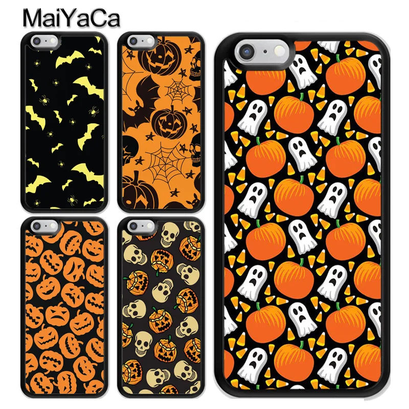 

MaiYaCa Ghost Pumpkin HALLOWEEN TRICK TREAT SCARY CREEPY Soft TPU For Apple iPhone XS MAX X XR 8 7 6 6S Plus 5S SE Phone Cases